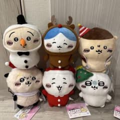 【メルカリ市限定価格】ちいかわ メリクリぬいぐるみ①②コンプリート6種セットのサムネイル