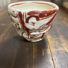 作家　陶芸作家　黒岩卓実　赤絵　茶碗 作家 陶芸作家 黒岩卓実 赤絵 茶碗 - メルカリ