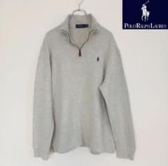 【値下げ】Polo Ralph Lauren グレー ハーフジップニットセーターのサムネイル