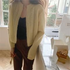 MAYBE BABY ケーブルデザインカーディガンのサムネイル