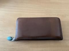 7sense セブンセンス シェルコードバン ラウンドジップ長財布 