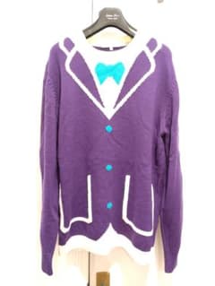 A(LeFRUDE)E アレフルード 騙絵ニットセーターMジャケットタキシード柄 A(LeFRUDE)E アレフルード 騙絵ニットセーターMジャケット