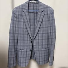 ZARA メンズ グレンチェック テーラードジャケット Sサイズのサムネイル