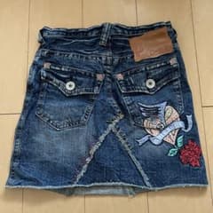 Antgauge デニムミニスカート 刺繍 ダメージ加工のサムネイル