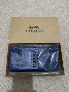 COACHシグネイチャー長財布ブルーのサムネイル
