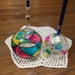 博多ちゃんぽん 手作りガラス ビードロ 2個セット - メルカリ