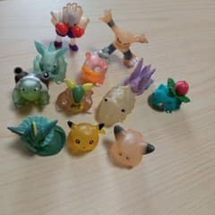 【当時物】ポケモンキッズ 指人形 12体セット（クリア10体・通常2体）のサムネイル