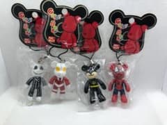 Rare Color Bear Spider-Man Batman Ultraman and other strap set of 4