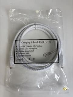 【未使用品】 Category 6 Patch Cord UTP 7ftのサムネイル