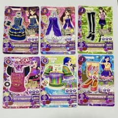 アイカツ カード 6枚セット セクシー 紫吹蘭 神崎美月 風沢そらのサムネイル