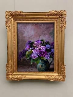 油絵風 アートポスター 薔薇 花束 インテリア 絵画のサムネイル