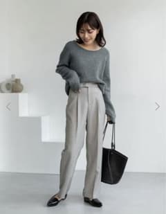 ウエストサイドボタンタックワイドパンツのサムネイル