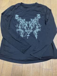 Y2k ダークコア グランジ ゴシック プリント カットソー - メルカリ