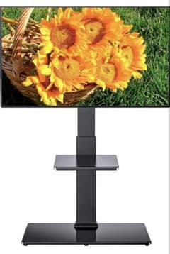 【美品】テレビスタンド 壁寄せテレビスタンド 37〜75インチ対応 ブラックのサムネイル