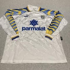 PUMA　1996〜1997 パルマ　長袖　ユニフォーム サッカーユニホーム パルマ 1995-96 Home PUMA XLサイズ - メルカリ