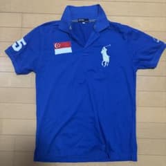 POLO ラルフローレン シンガポール国旗刺繍ポロシャツ - メルカリ