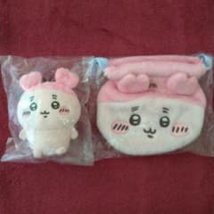 Chiikawa sitting plush toy, face drawstring bag, crab