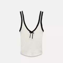 ZARA リボン ラスティック トップスのサムネイル