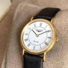 稼働品　LONGINES ロンジン　白文字盤　ローマン　レディース　腕時計