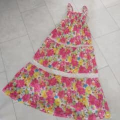 お値下Y2K希少レトロ♥️}LIZLISA花柄キャミワンピース ロングワンピース Liz Lisa フラワープリント ロングキャミワンピース Y2K 美品
