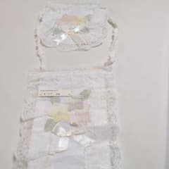 レース トイレットペーパーホルダーカバー 花柄 リボンのサムネイル