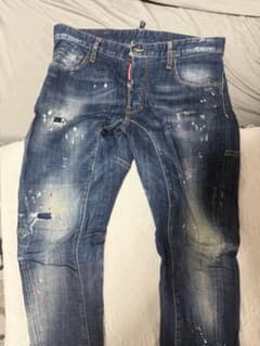 DSQUARED2 デニムパンツ ペイント加工（サイズ42）のサムネイル