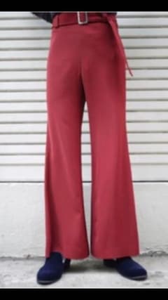edwina horl フレアパンツ 17aw レッド 赤のサムネイル