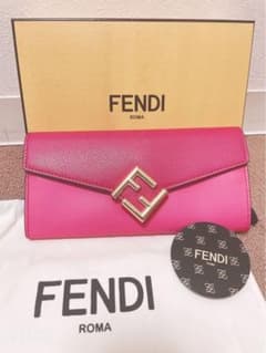 新品 FENDI フェンディ FFダイヤモンド ロングウォレット長財布 ピンク 
