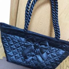 ＊新品＊NaRaYa☆黒☆リボン☆トート☆ハンド☆バッグ☆ナラヤのサムネイル