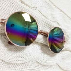 Ｂ品 レインボー 丸メガネのサムネイル