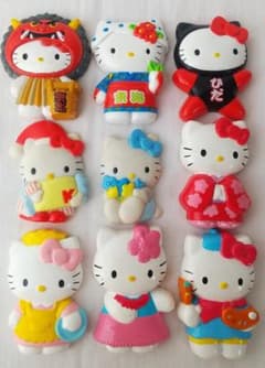 キティ　マグネット　フラダンス　ウェイトレス　レトロ　ご当地　くっつくんです キティ マグネット フラダンス ウェイトレス レトロ ご当地 くっつくん