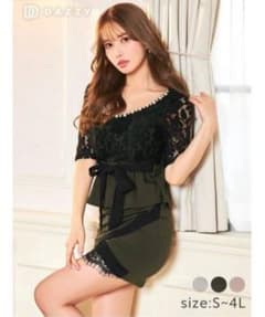 dazzy store パールビジュー付 タイト ミニドレスのサムネイル