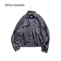 美品☆Whim Gazette｜定価2.5万 24AW デニムシャツ グレー - メルカリ
