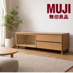 無印良品 オーク材 AVラック TVボード 幅150 脚付き 棚板欠品 - メルカリ