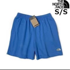 【新品】THE NORTH FACE ショートパンツ　キャンプ(S)青のサムネイル