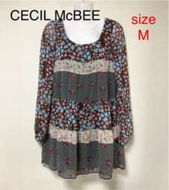 T-②❤️CECIL McBEE セシルマクビー パッチワークチュニックワンピのサムネイル