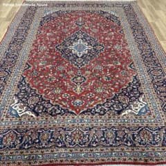 手織りペルシャ絨毯 未使用に近い カシャーン産 347×250cm 8.6