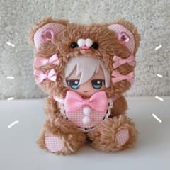 치비구루미 인형복 11cm 테디베어 핑크 키구루미