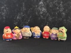 七福神 置物 7体セット 陶器製 縁起物 昭和レトロのサムネイル