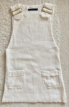 ★未使用品★ ZARA BASIC ツイード ワンピース XSのサムネイル