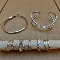 シルバー リング ブレスレット 7点 まとめ売り - メルカリ