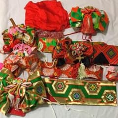 SHERRY8HG様専用です！七五三作り帯リメイク用5点➕帯揚げのサムネイル