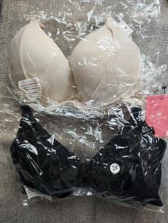 新品・未使用　ラブリーシェイプ　24h脇肉誘導ブラ ブラック　2L2点セットのサムネイル