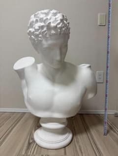 【中古品】石膏像　ヘルメス　胸像　中古品　デッサン用　スタジオ　オブジェ 石膏像 ヘルメス 中古 石膏 石膏デッサン 胸像 美術 アート 美大 美大