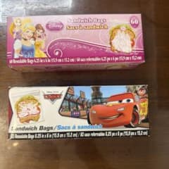 Pixar Cars Disney プリンセス　サンドイッチバッグ60枚入セットのサムネイル