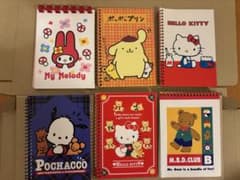 サンリオ キャラクターズ メモ帳 6冊セット まとめ売りのサムネイル