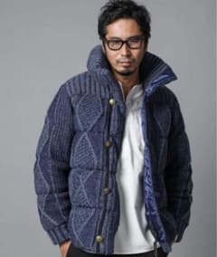 【美品】ザ ダファー オブ セント・ジョージハイネック ケーブルニット ダウンのサムネイル