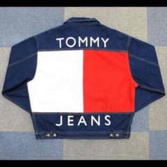 [専用]TOMMY JEANS デニムジャケット gジャン フラッグ ロゴのサムネイル