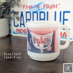 □希少美品□グラスベイク スペースシップ マグカップ アメリカ製 #833