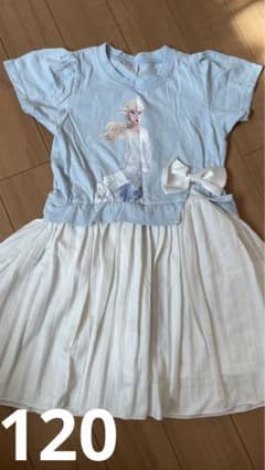 Kids' Elsa short-sleeved dress and skirt, size 120